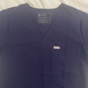 Figs - Catarina One Pocket Scrub Top - Navy, Medium